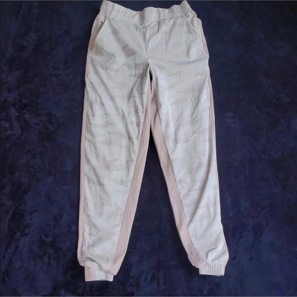 Athleta Brooklyn‎ Camo Lined Jogger Pants Dusty Mauve Women's Size 0 Athleisure
